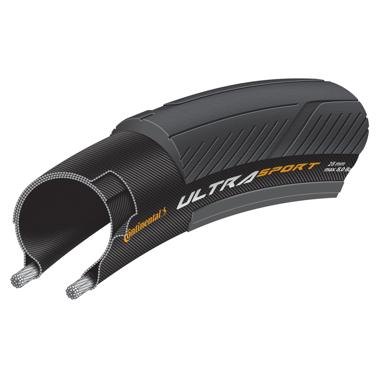Opona Ultra Sport PF 700x 28C Czarna Drut