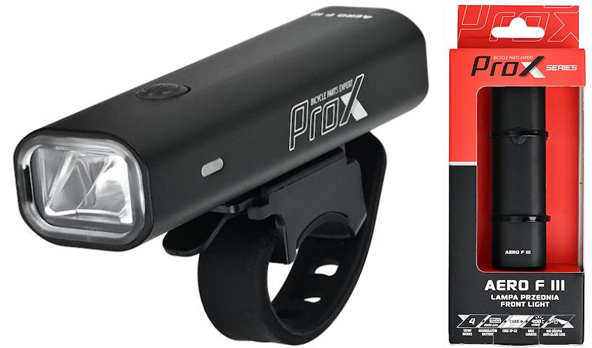 ProX Lampa przód AERO F III 1-LED 400 Lm USB 2000mAh