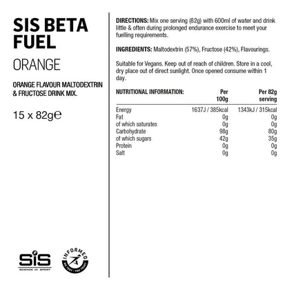 SIS Beta Fuel 80 Saszetka Pomarańcz